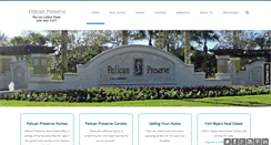 Desktop Screenshot of pelican-preserve-realestate.com